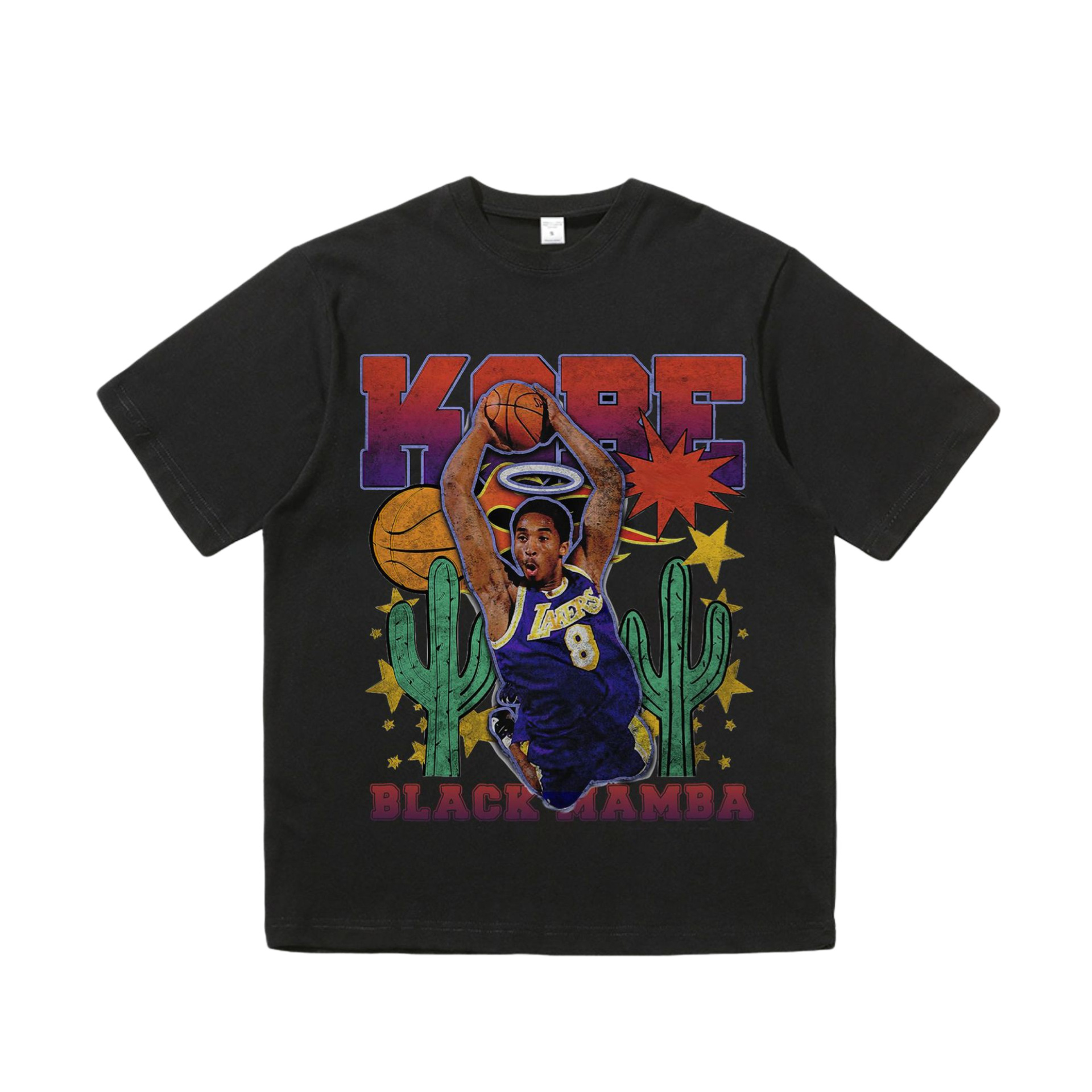 Camiseta americana estrella Rosa James Morant Curry impreso manga corta de algodón calle media manga camiseta al por mayor