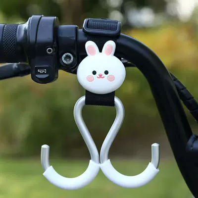 Other Electric Vehicle Accessories | Vehicles, Motorcycles, Bicycles - black-webbing-aluminum-double-hook-short-style-little-white-rabbit