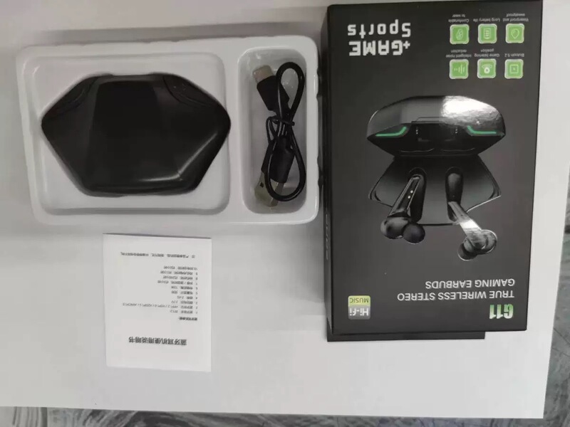 跨境新款G11游戏蓝牙耳机降噪超长续航入耳式低延迟无线蓝牙耳机|undefined