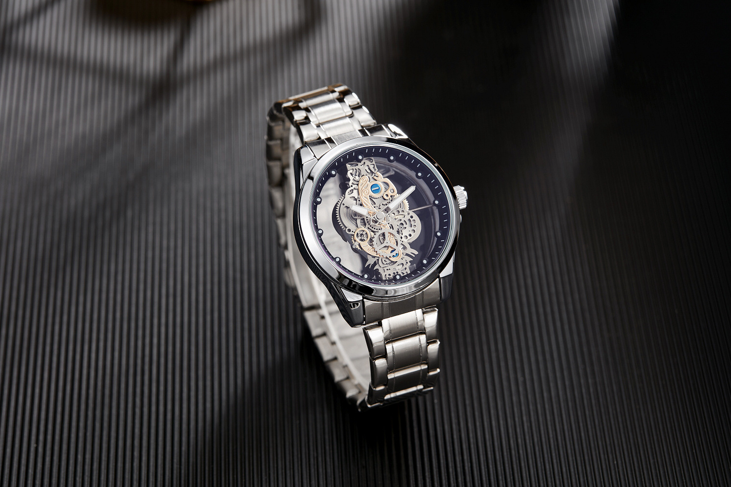 Automatic Mechanical Watch For Men Double Sided Skeleton Design_voghion.com