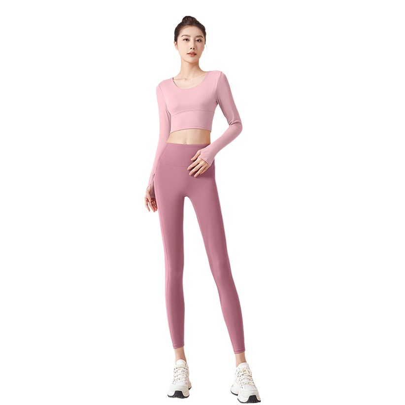 Juyitang traje de ropa de yoga de otoño hermosa espalda delgada sujetador desnudo delgado traje de fitness femenino