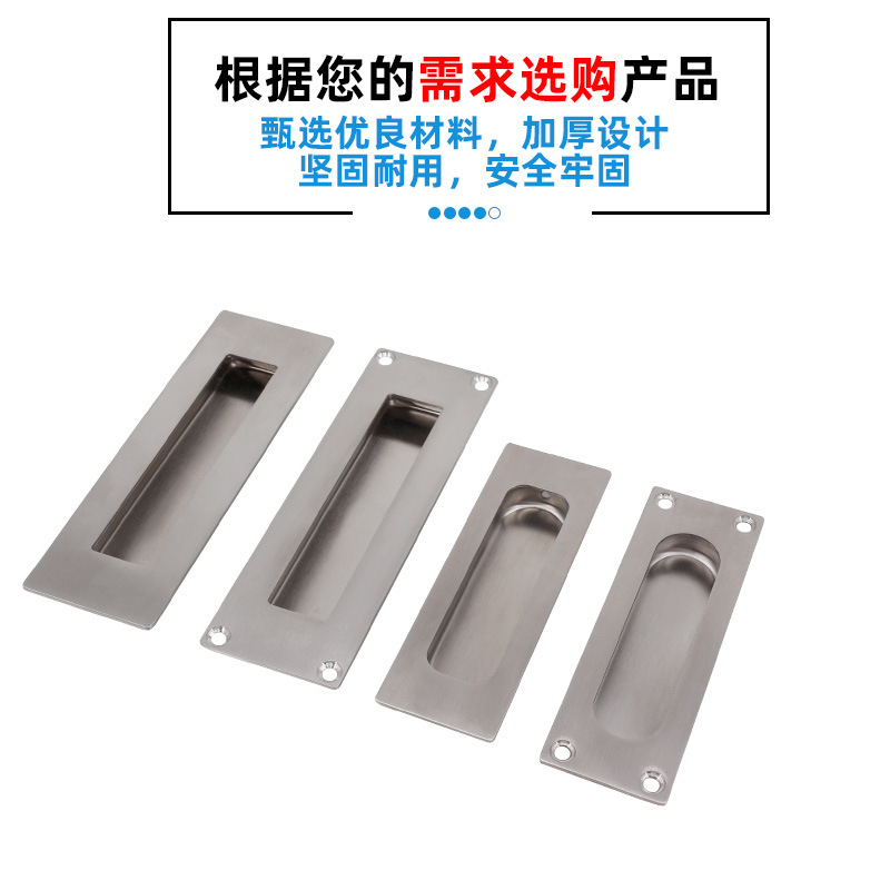AW Anwang mango de acero inoxidable enlazada puerta deslizante botón de mano caja de herramientas accesorios de mango de gabinete image 4