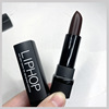 Matte purple acrylic lipstick, European style, chocolate-brown color