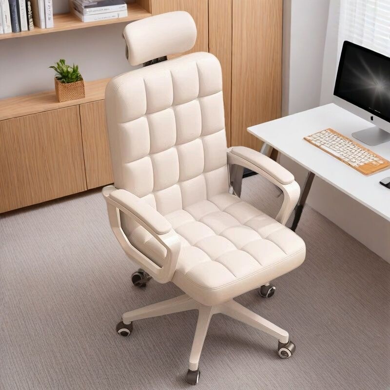 Computer Chair for Home Use, Girls' Bedroom Makeup Chair, Comfortable for Long Sitting in College Dorms, Dormitory Backrest Office Swivel Chair Computer Chair for Home Use, Girls' Bedroom Makeup Chair, Comfortable for Long Sitting in College Dorms, Dormitory Backrest Office Swivel Chair