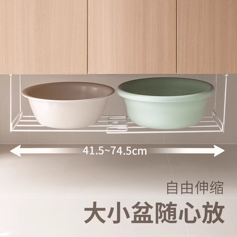 家庭用バスルームキャビネット洗面台収納ラックバスルームパンチフリーポットラックトイレ洗面台吊り下げアーティファクト|undefined