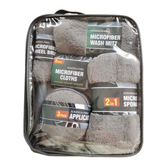 Car wash beauty cleaning 9-piece set car wash shop supplies tools car wash towel cloth sponge wax cake wheel hub brush