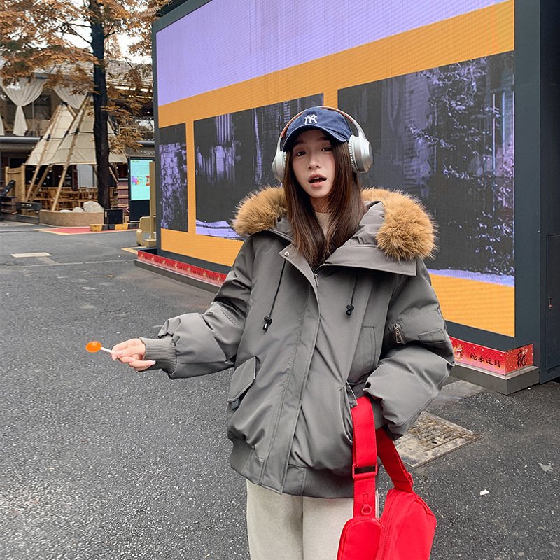 Customized Women's Clothing, Aliexpress Hot-Selling American Retro Parka with Fur Collar, Hooded Thickened Winter down Cotton Jacket Customized Women's Clothing, Aliexpress Hot-Selling American Retro Parka with Fur Collar, Hooded Thickened Winter down Cotton Jacket