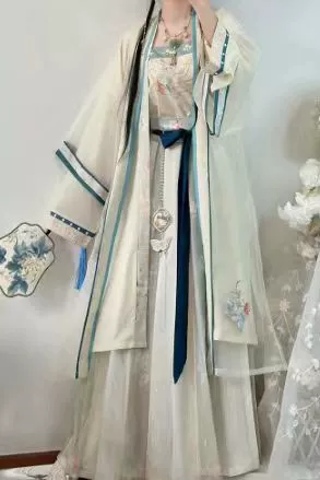 Летняя новая песня Hanfu Chunfang, длина талии, улучшенный Высококачественный простой и элегантный костюм для студентов в повседневном супер-бессмертном стиле
