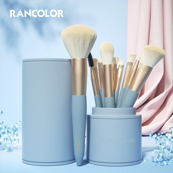 12 blue moonlight makeup brush+brush barrel (gift)