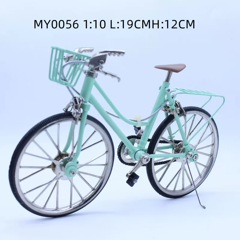 1:10miniature collection miniature simulation model alloy bicycle has brake function front and rear wheels
