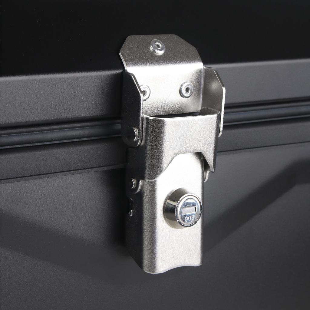 45L 55L65L80L en relieve X aleación de aluminio tronco motocicleta eléctrica maletero de liberación rápida de almacenamiento de equipaje