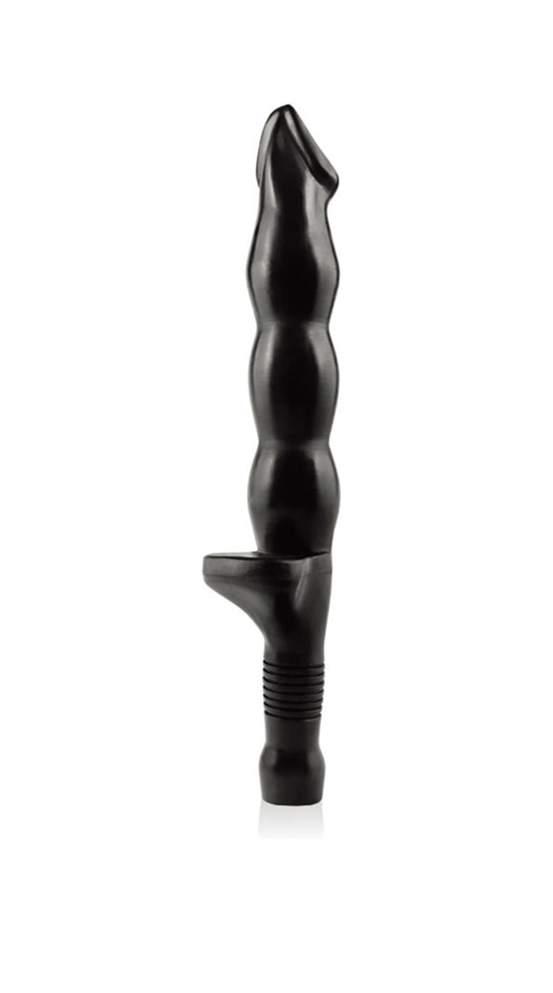 Caterpillar Sword Manual Anal Plug Durable PVC Black Adult Toy — detail image 5