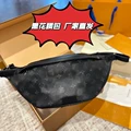 Black Floral Waist Bag