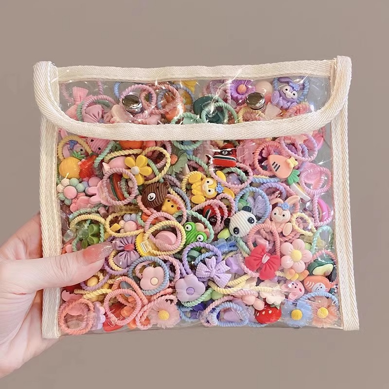 Bandas de goma para mujeres anillo de cabello para niños 2025 nuevo lindo toque de cabello para bebés niñas no lastiman cabello cuerda de cabello