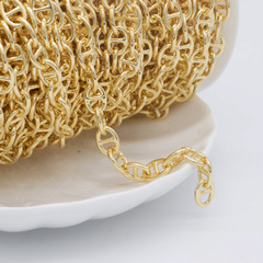 眾興diy飾品配件 14k金保色多規格鏈條日字鏈 項鍊手鍊手工材料
