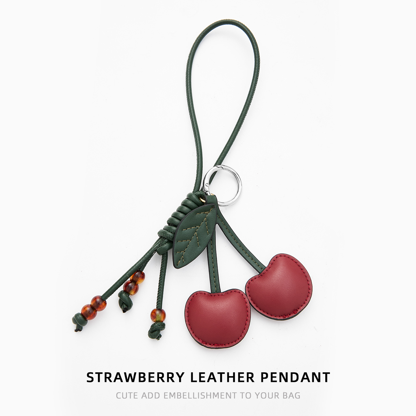 Tomate pequeño colgante bolso colgante bolso colgante bolso colgante de cuero colgante llavero colgante fruta colgante regalo colgante colgante regalo de cumpleaños colgante
