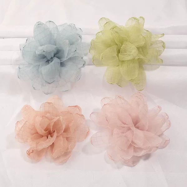 Spring atmosphere with an ethereal touch: DIY rose flower hair clip, corsage, hair tie, head accessory, and floral embellishments