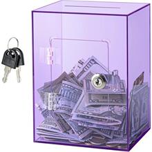 Z 57022 Lockable clear acrylic piggy bank ����͸���ǿ�����Ǯ