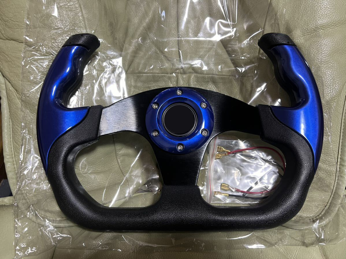 Car Drifting D-Type Steering Wheel Modified Sports Racing PU 13 inch