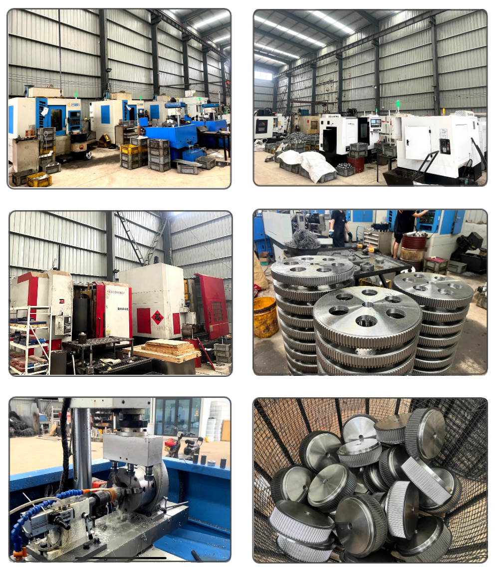 Manufacturer customized large gear industrial transmission machinery parts 45 # Processing of large non-standard cast steel gears and gear rings