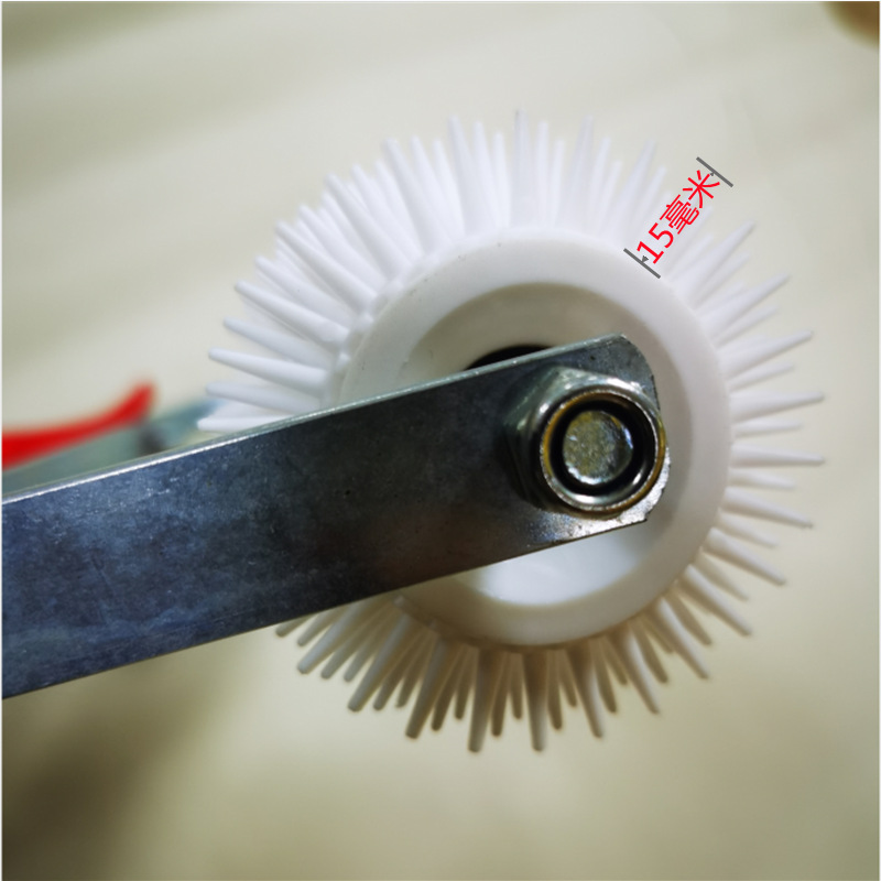 Herramienta de pintura para pisos de tambor antiespumante epoxi rastrillo autonivelante con cepillo de rodillo antiespumante de aguja Cepillo de 20 pulgadas