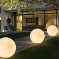 LED户外庭院落地月球灯太阳能防水装饰庭院灯广场花园亮化草坪灯
