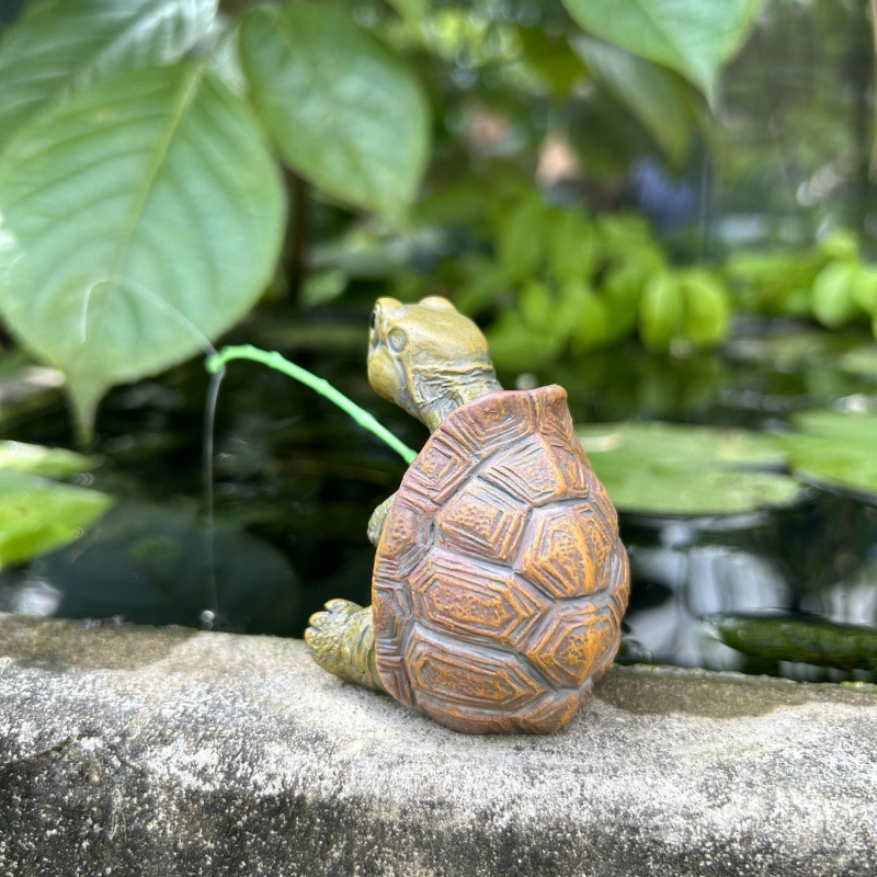 カメ釣り水槽水族館の装飾クリエイティブ中国風の岩の水装置魚の池中庭造園装飾品|undefined