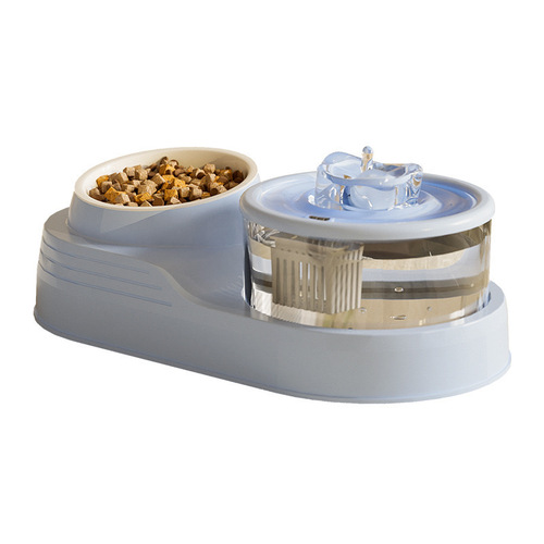 New Pet Drinking Water Filter Flowing Water Fountain Cat Neck Feeder Automatic Circulating Living Water Fountain