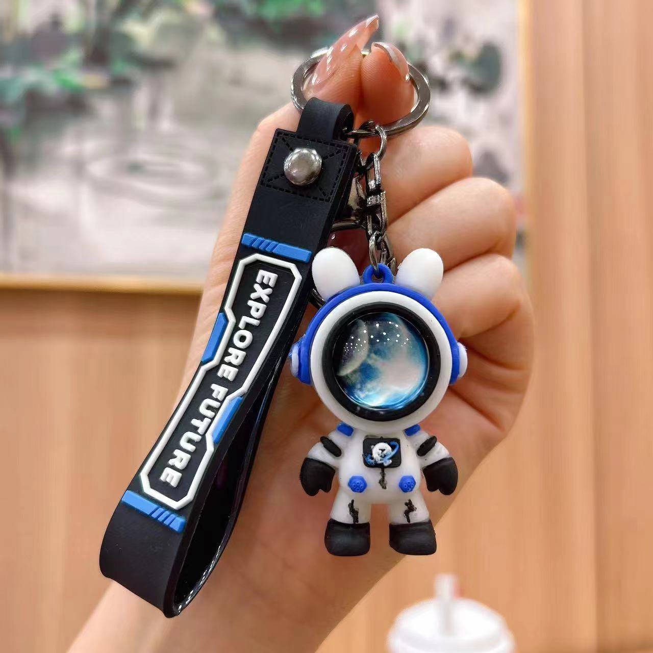 Viaje creativo transfronterizo, muñeca de cielo estrellado, llavero de astronauta, colgante de bolso, decoración de coche, regalo de evento