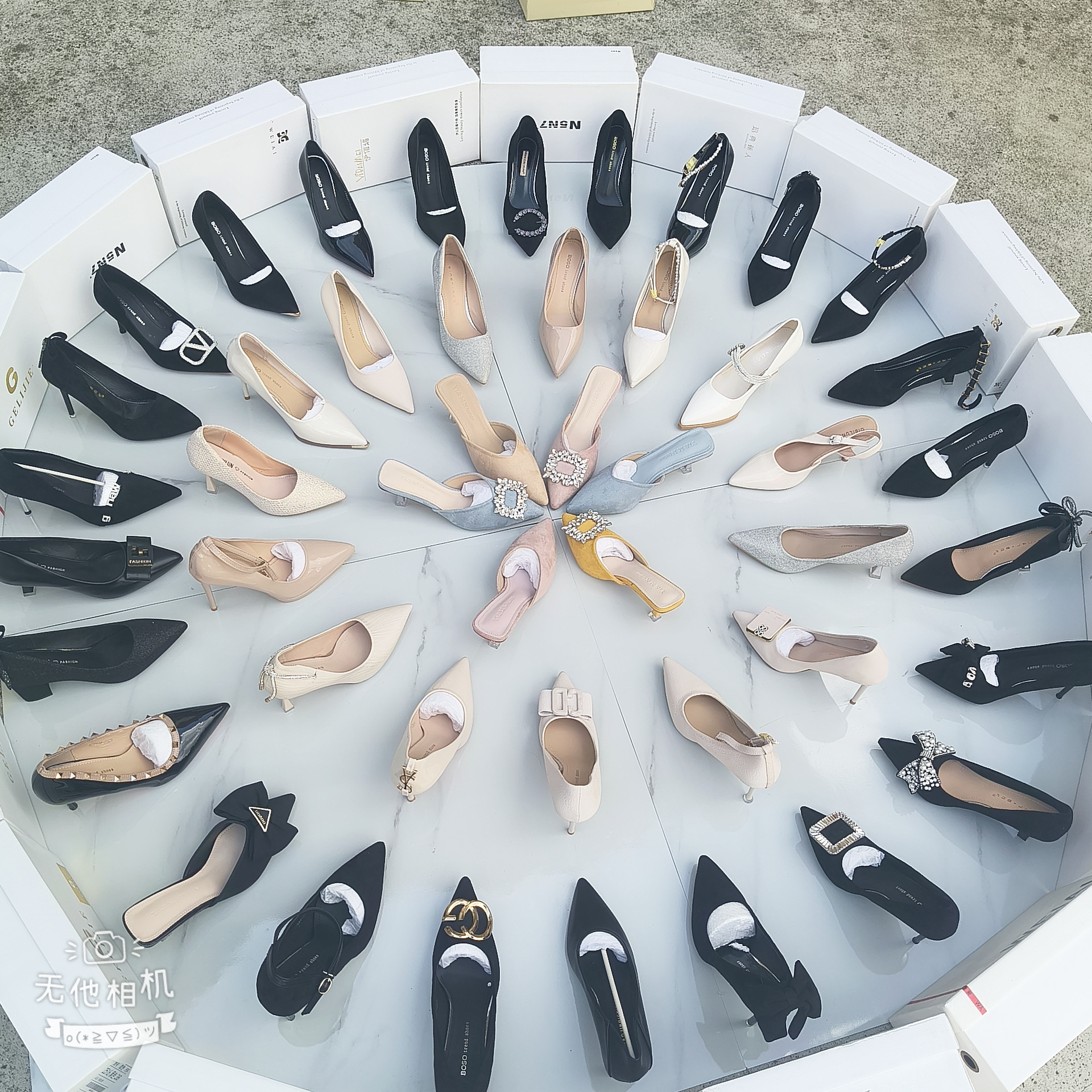 爆款性感水钻细跟高跟鞋女夏季新款蝴蝶结尖头气质礼服时装单鞋