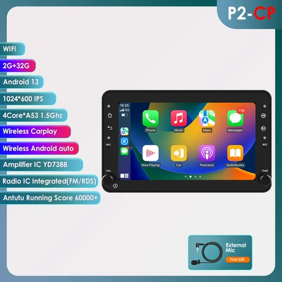 Cross-border applicable to Alpha alfa7-inch HD car audio and video vehicle GPS Android navigation intelligent all-in-one machine (DVD Navigation) - 232g-wifi-version-quad-core-carplay-7inch-for-alpha
