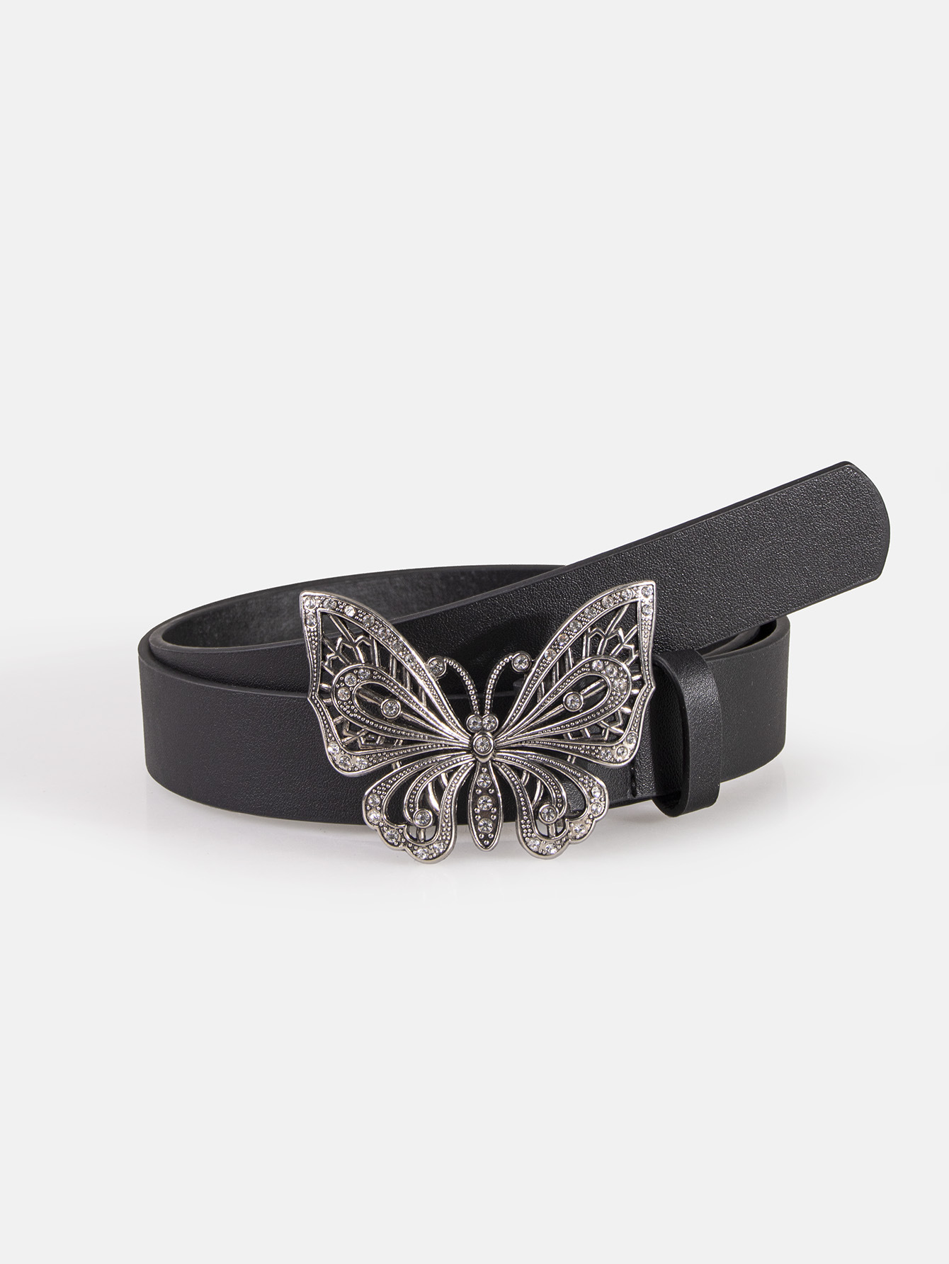 Streetwear Butterfly Pu Leather Plating Inlay Artificial Diamond Women's Leather Belts display picture 2