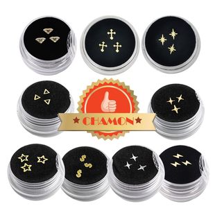Wholesale of Foreign Trade Dollar Tooth Diamonds in the Shape of a Five-Pointed Star, Metal Tooth Jewelry, Fashionable and Unique Style Thin Tooth Diamonds