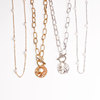 Chain from pearl, retro necklace, metal sweater, simple and elegant design