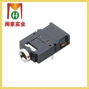PJ-307B audio socket earphone plug-in audio plug-in two-channel audio input interface side plug-in