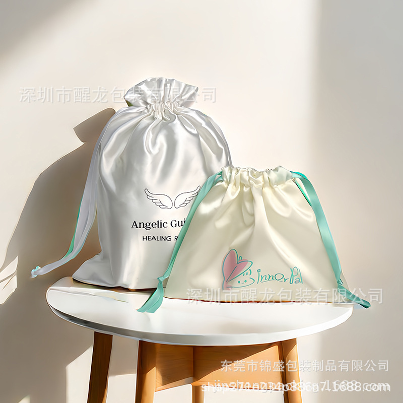 Satin Drawstring Bags Custom-Made Silk Eyemasks Lingerie Packaging Bags Imitation Silk Wig Dustproof Drawstring Storage Bags Satin Drawstring Bags Custom-Made Silk Eyemasks Lingerie Packaging Bags Imitation Silk Wig Dustproof Drawstring Storage Bags