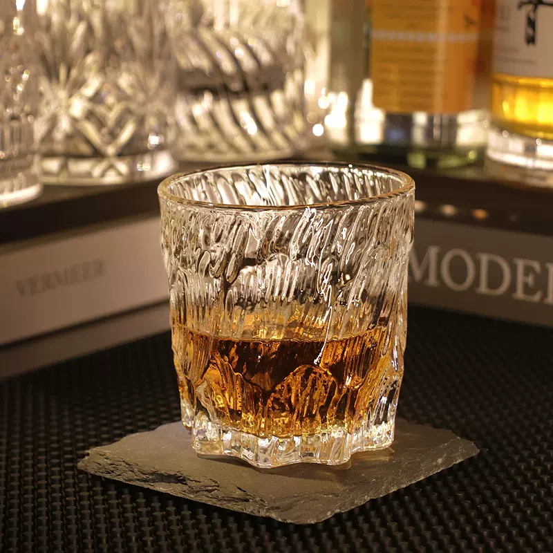 高级感威士忌酒杯创意个性家用洋酒杯微醺玻璃杯高颜值氛围感酒杯