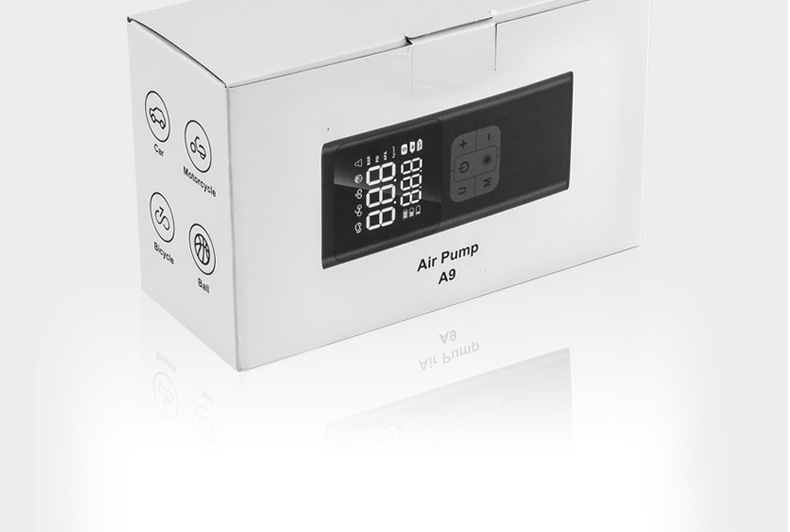 Car Air Pump, Outdoor Portable Car-Mounted Wireless Digital Display Air Pump, High-Pressure Electric Air Pump for Car Tires