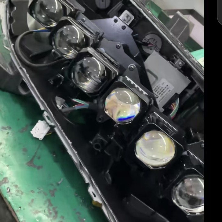 Auto M02 lámpara cuadrada matriz de lente pequeña doble luz alta luz baja adecuada para el espacio pequeño modelo de automóvil faro láser reforma image 3