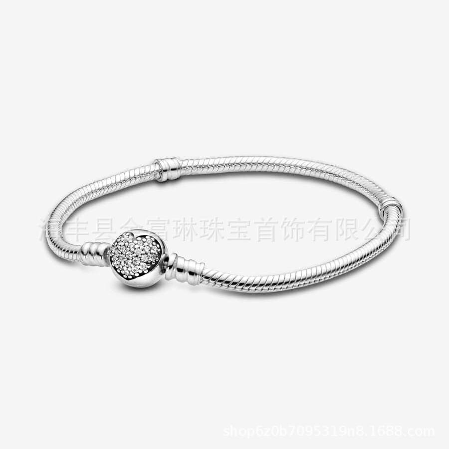 Pandora pulsera fuente fábrica venta al por mayor de alta versión amor clásico Venta caliente DIY serpiente hueso pulsera