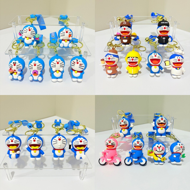 Doraemon Keychain Doll Jingle Cat Couple School Bag Cartoon Pendant Blue Fat Car Key Chain Wholesale Doraemon Keychain Doll Jingle Cat Couple School Bag Cartoon Pendant Blue Fat Car Key Chain Wholesale