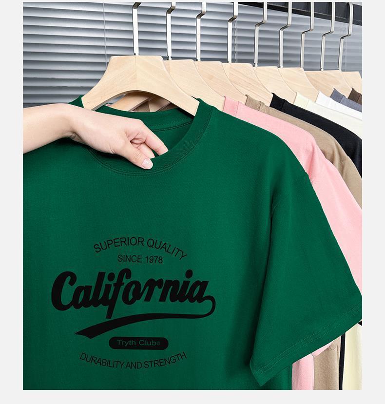 Wholesale Men's Cotton Simple Style Streetwear Vocabulary Words/Name Solid Color Short Sleeve Men's T-shirt display picture 5