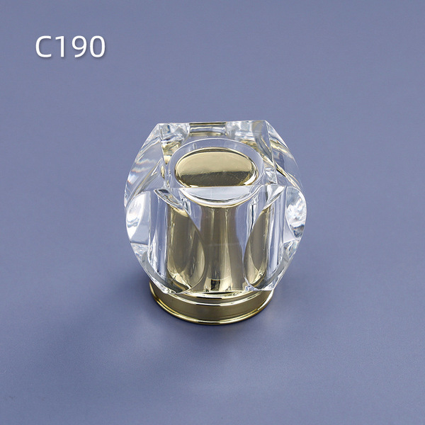 transparent glass perfume