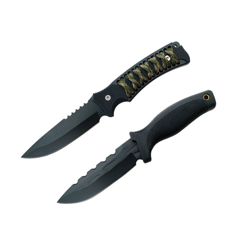 Outdoor knife High hardness and sharpness Seeking a knife Tactical Kuroko Survival Knife Anti-Body Campaign keel integrated portable knife