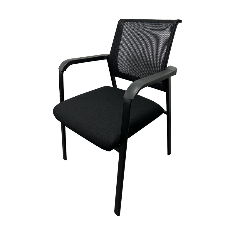 Fábrica en stock de malla transpirable Silla de personal de oficina Silla de conferencia simple apoyabrazos Silla de respaldo Silla de computadora educativa