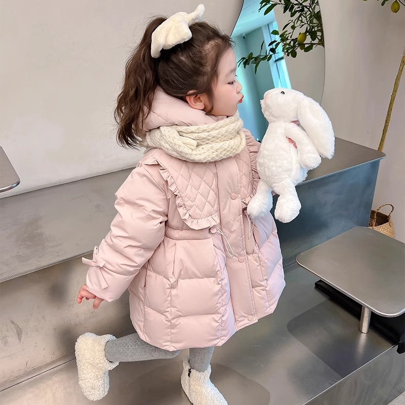 2025新款女童羽绒棉服秋冬季女孩冬装宝宝洋气儿童保暖外套棉衣|undefined