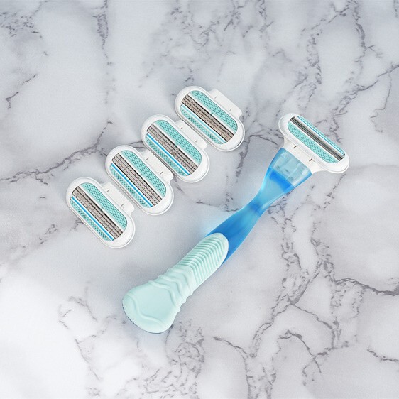 2025 3-Layer Razor Underarm Hair Remover Multi-Layer Stainless Steel Manual Razor with Three Blades 2025 3-Layer Razor Underarm Hair Remover Multi-Layer Stainless Steel Manual Razor with Three Blades