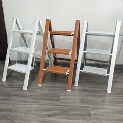 木目花架アルミはしご登高家庭用多機能折り畳みはしご厚手アルミ合金人字はしご三歩はしご