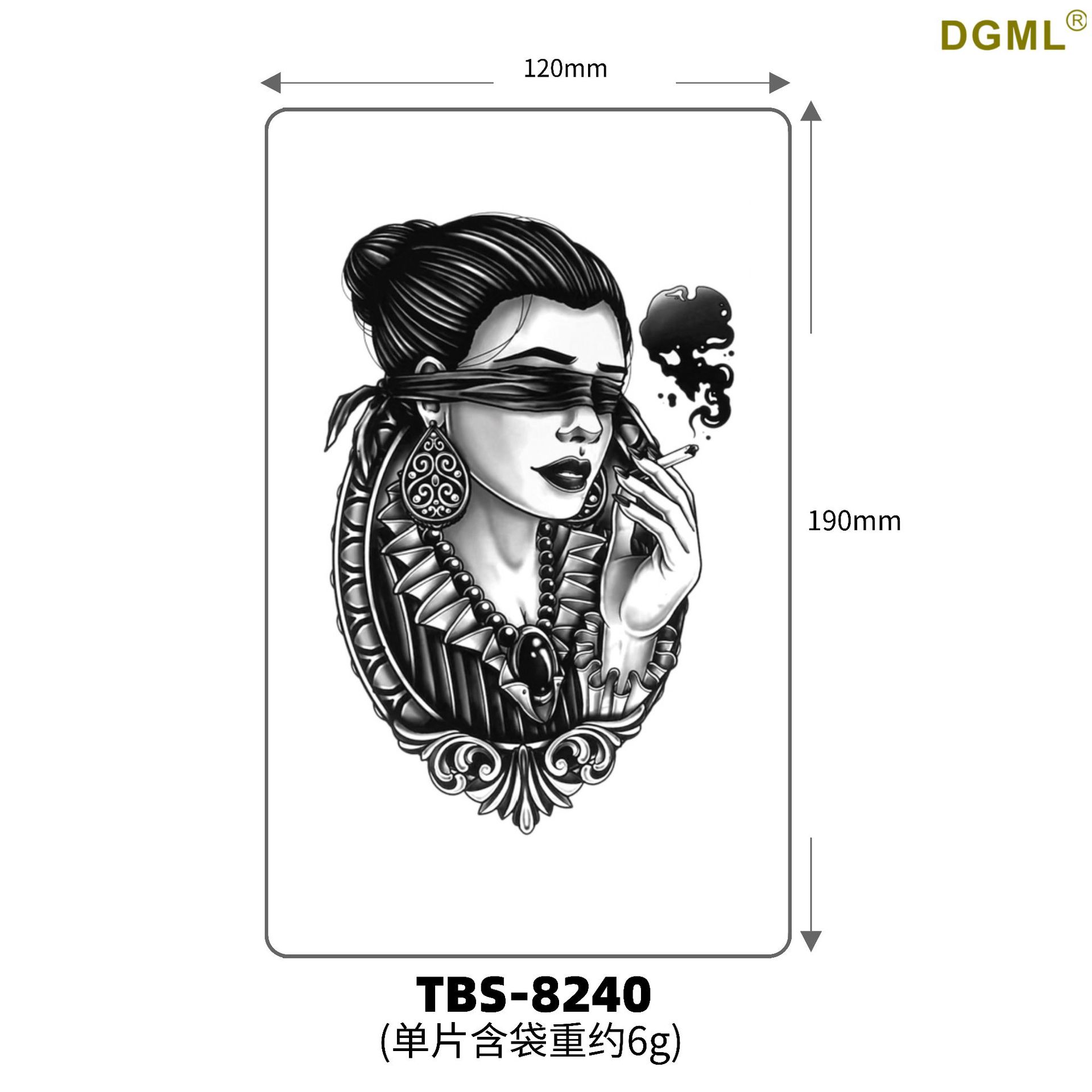 Pegatinas de tattoo se pueden fijar letras flor brazo tatuaje dibujos animados transfronterizo tatuaje pegatinas europeo y americano bronceado completo Volver al por mayor tatuaje