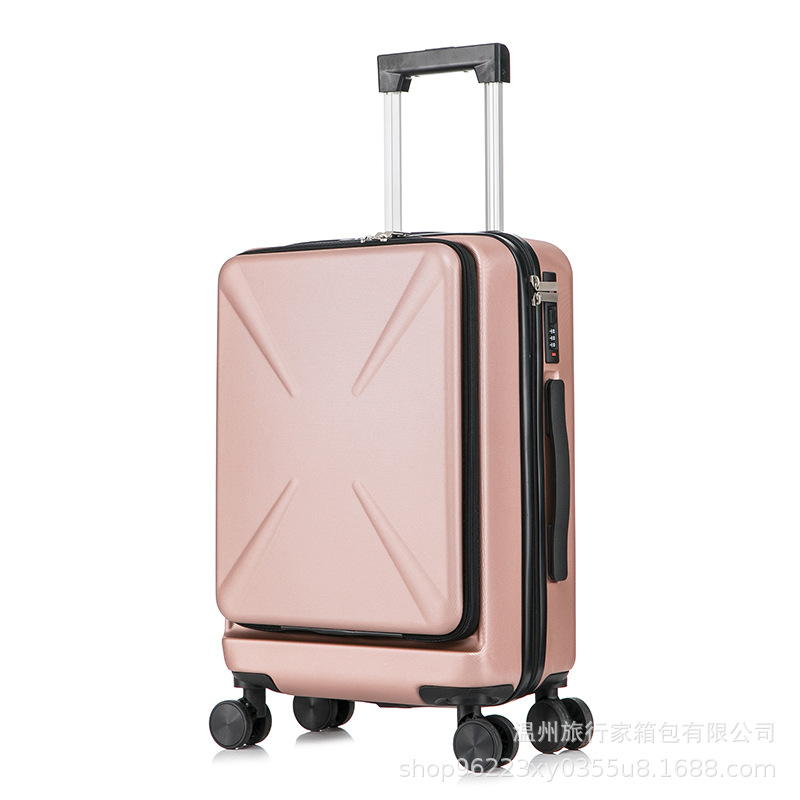 Viajero caja abierta de estilo coreano caja de la carretilla trasera ABS20-inch 24 pulgadas portátil equipaje portátil caja de embarque portátil